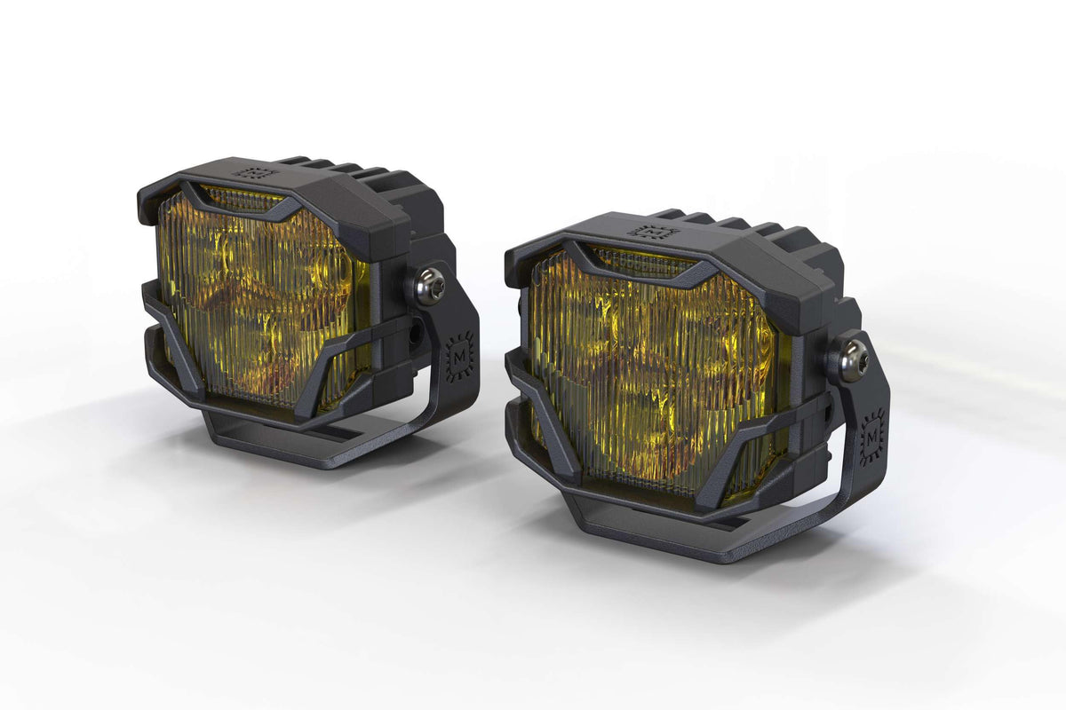 MORIMOTO BAF012.2 Morimoto BAF012.2: 4Banger 2.0 Hxb Led Pods (Sae Wide/Yellow)(Set)