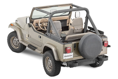 MASTERTOP 12202115 MasterTop 12202115 Soft Top SPRT BAR CVR 87-91 WRG BLKDEN