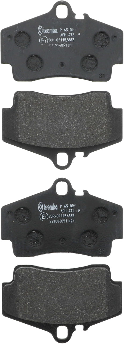 BREMBO P65008 Brembo P65008 Low-Met Rear Disc Brake Pad Set PORSCHE OE# 98635293910