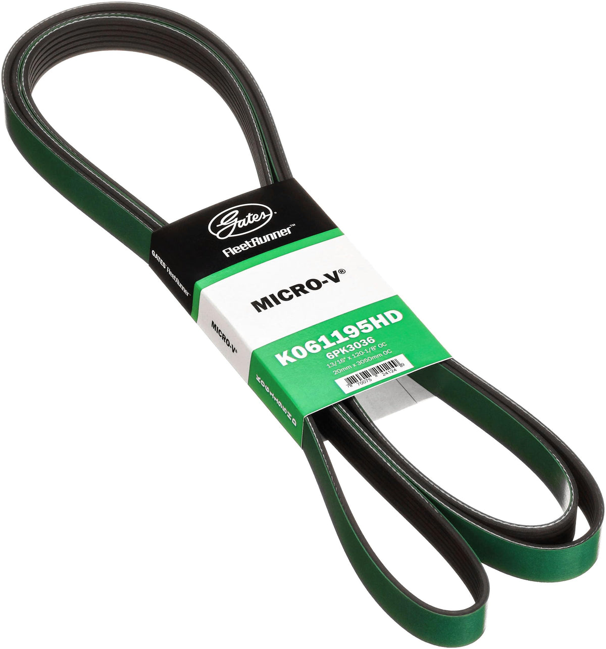 Gates K061195HD Fleet Runner Heavy Duty Micro V Serpentine