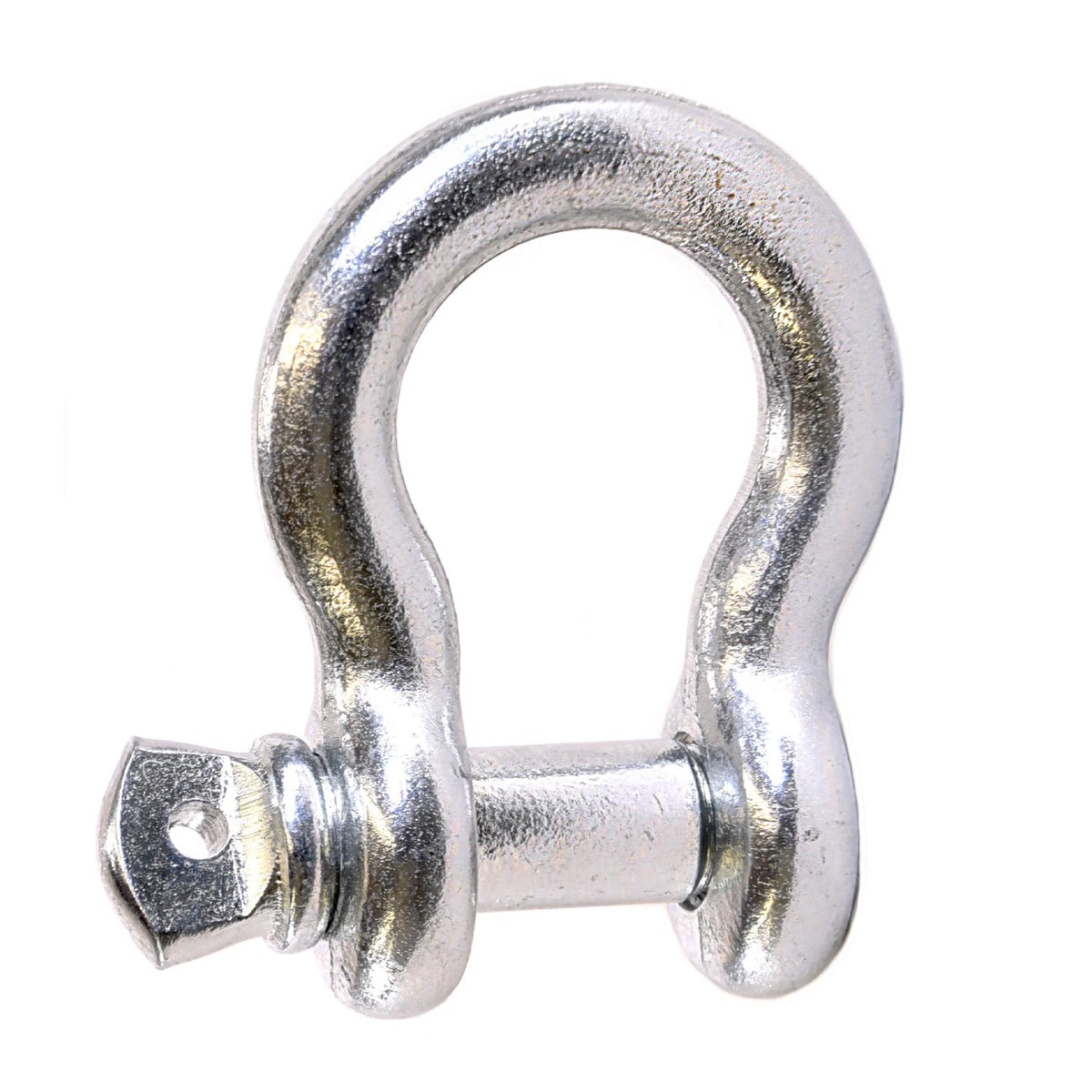 TRAILFX WA044 TrailFX Steel D-Ring with 3/4 Inch Pin Silver 9500 Pound Weight Rating Zinc Coated Cast Steel Single TrailFX WA044
