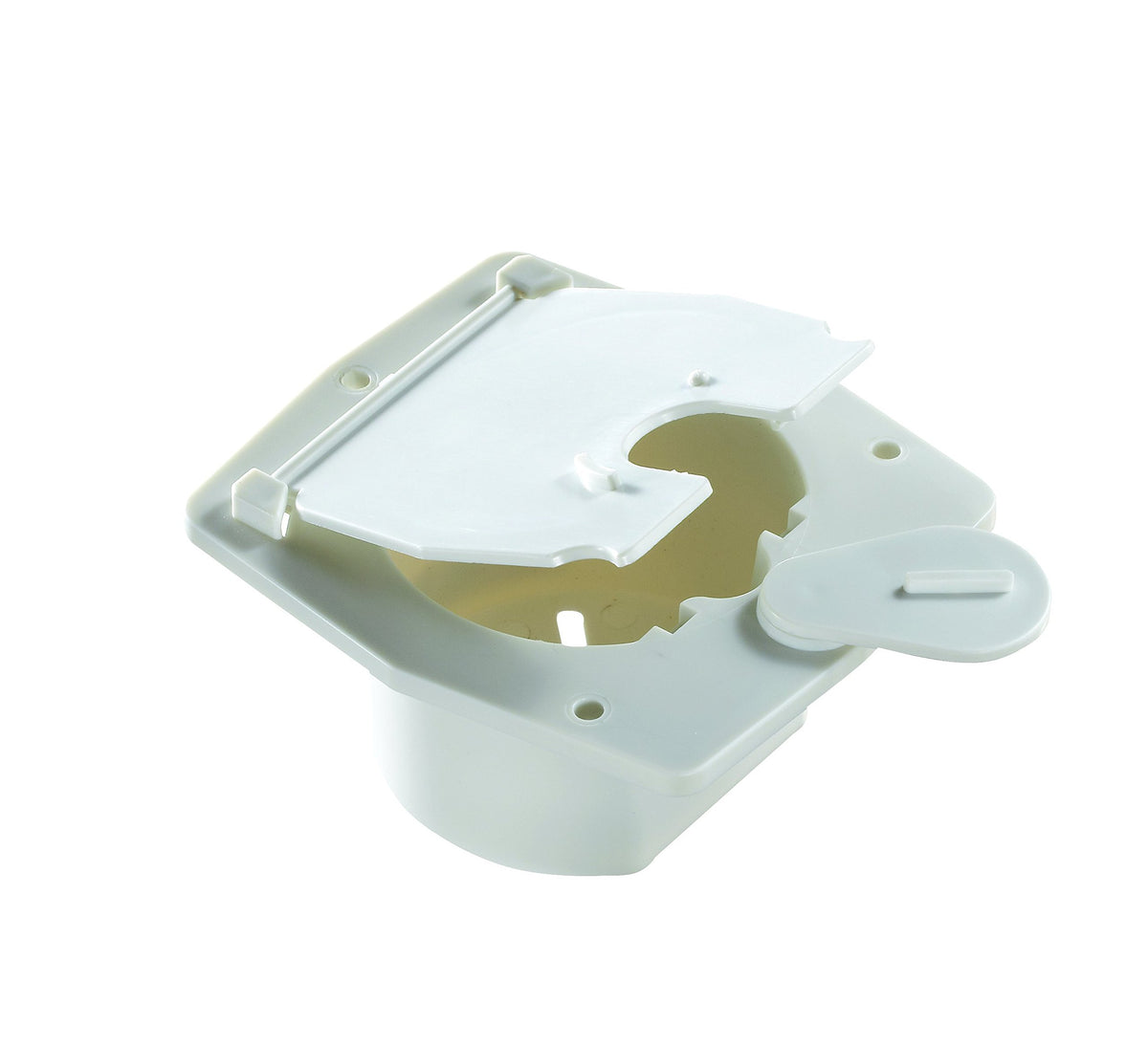 RV DESIGNER B140 RV Designer B140 - Flat-Sided Basic Electrical Cable Hatch, Polar White