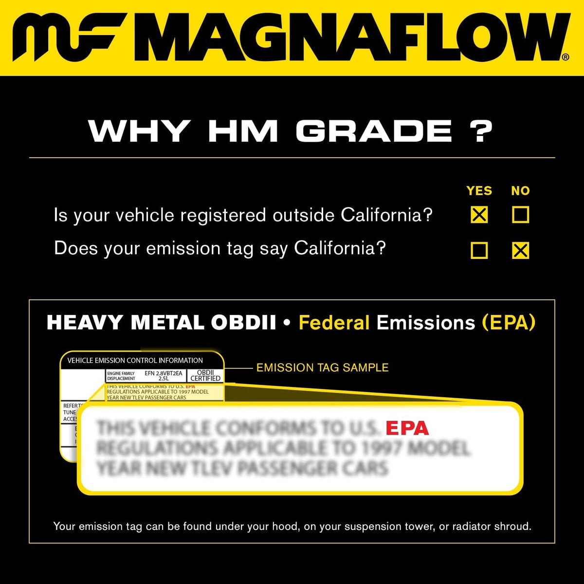 MAGNAFLOW 99305HM MagnaFlow Universal Catalytic Converter 99305HM (Federal/EPA Compliant)