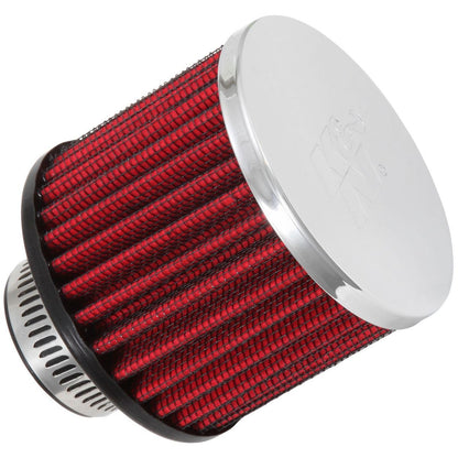 K&N FILTER 62-1390 K&N Vent Air Filter/Breather: High Performance, Premium, Washable, Replacement Engine Filter: Flange Diameter: 1.25 in, Filter Height: 2.5 in, Flange Length: 0.875 in, Shape: Breather, 62-1390