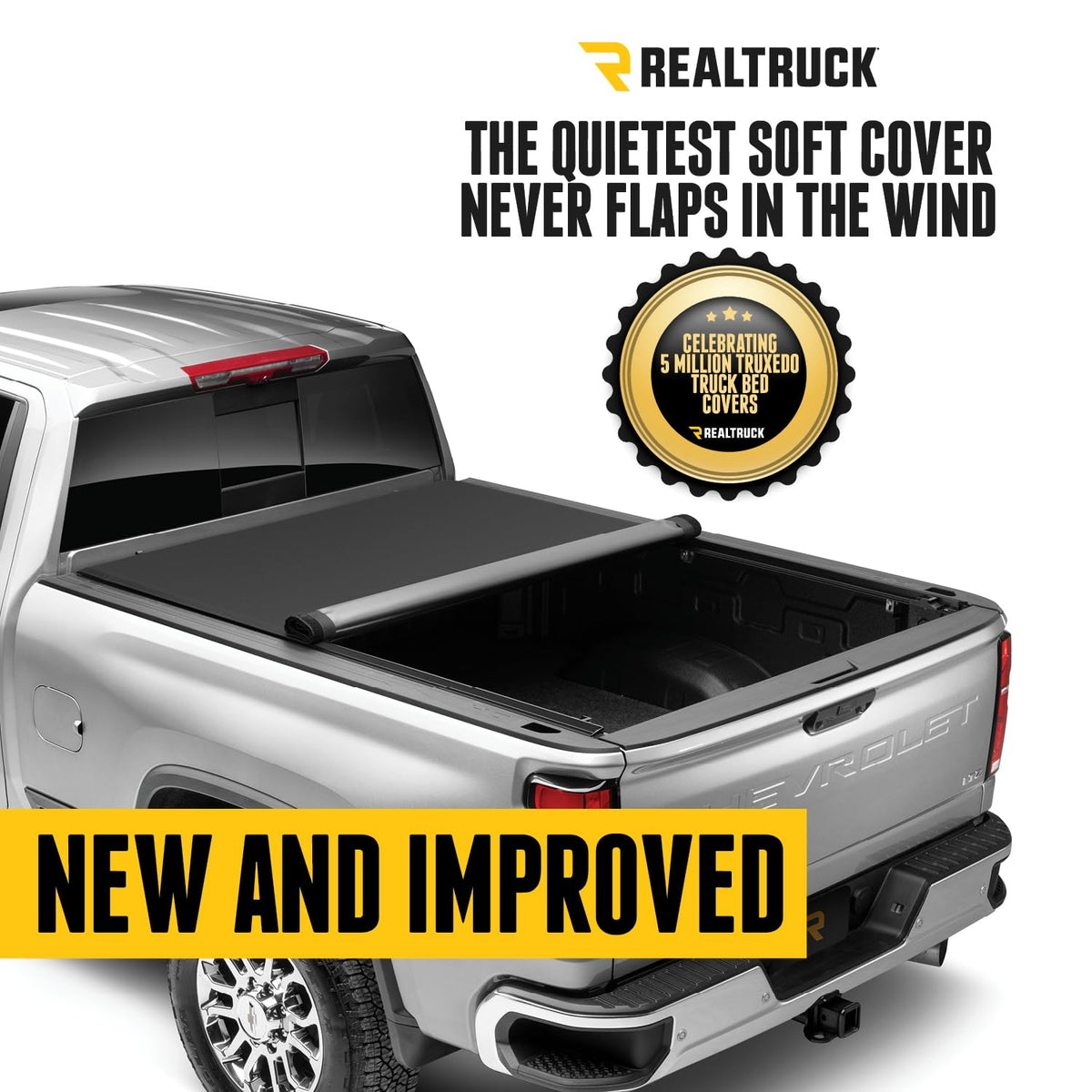 TRUXEDO 1456101 RealTruck TruXedo Pro X15 Soft Roll Up Truck Bed Tonneau Cover | 1456101 | Fits 2024 Toyota Tacoma 5' Bed (60")