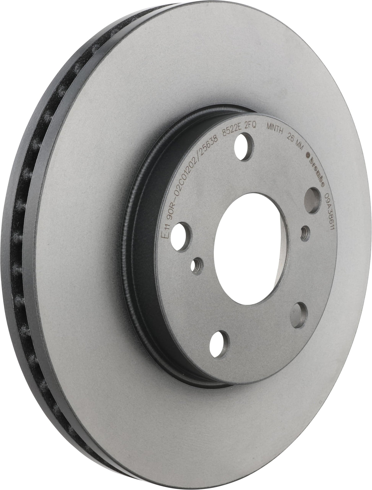 BREMBO 09A38611C02 Brembo 09.A386.11 UV Coated vented Front Brake Rotor LEXUS/TOYOTA OE# 4351233041