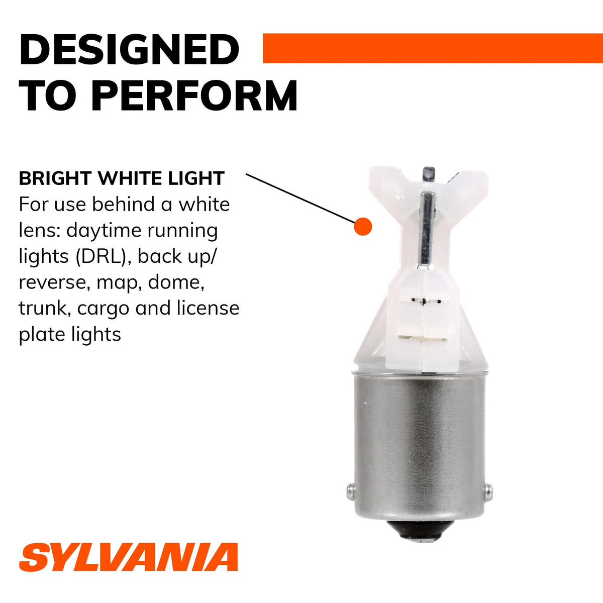 SYLVANIA 7506SL.BP2 SYLVANIA 7506 LED White Automotive Mini Bulb, 2 Bulbs