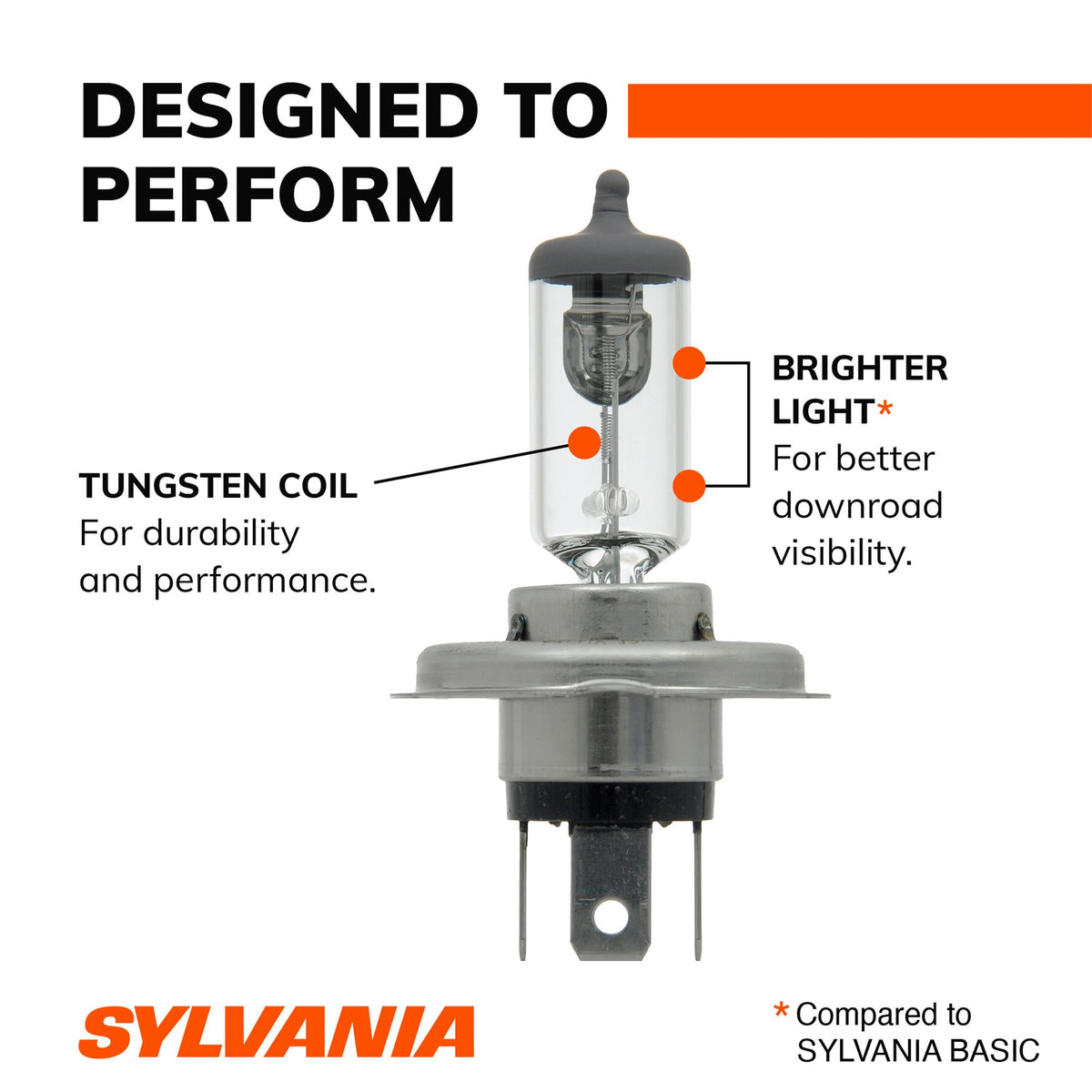 SYLVANIA 9003XV.BP SYLVANIA 9003 XtraVision Halogen Headlight Bulb, High or Low Beam, 1 Bulb