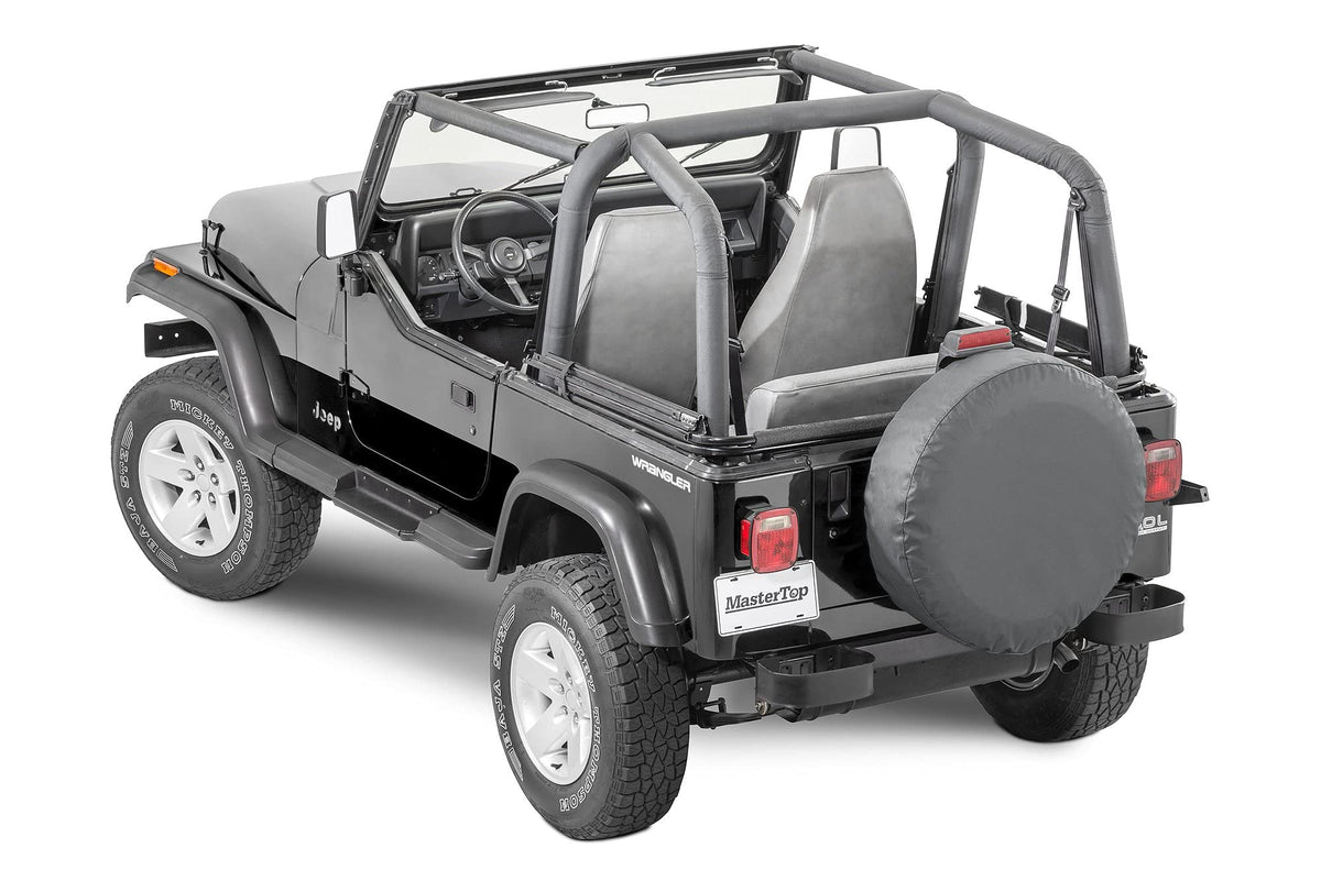 MASTERTOP 12203115 MasterTop 12203115 Soft Top SPRT BAR CVR 92-95 WRG BLKDEN