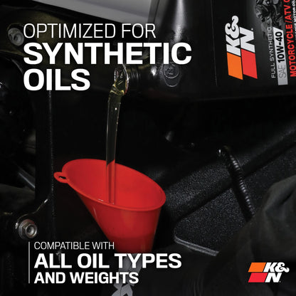 K&N FILTER KN-138 K&N Motorcycle Oil Filter: High Performance, Premium, KN-138