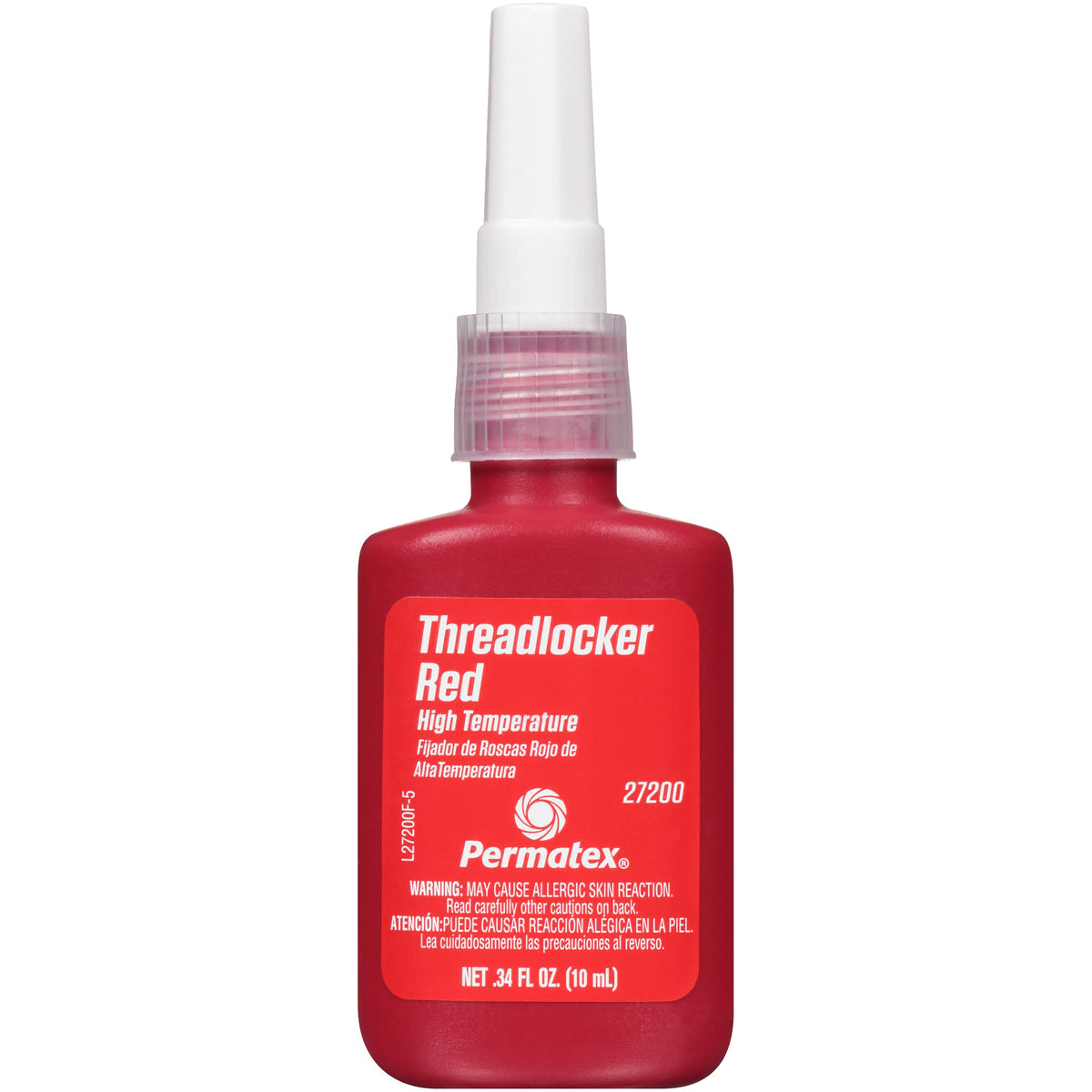 PERMATEX 27200 Permatex 27200 Hiigh Temperature Threadlocker Red, 10 ml
