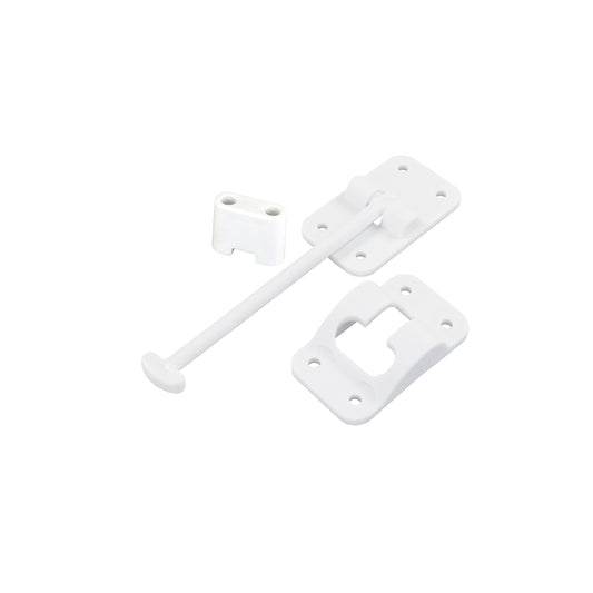 JR PRODUCTS 10444B JR Products 10444B Polar White 6" T-Style Door Holder with Bumper
