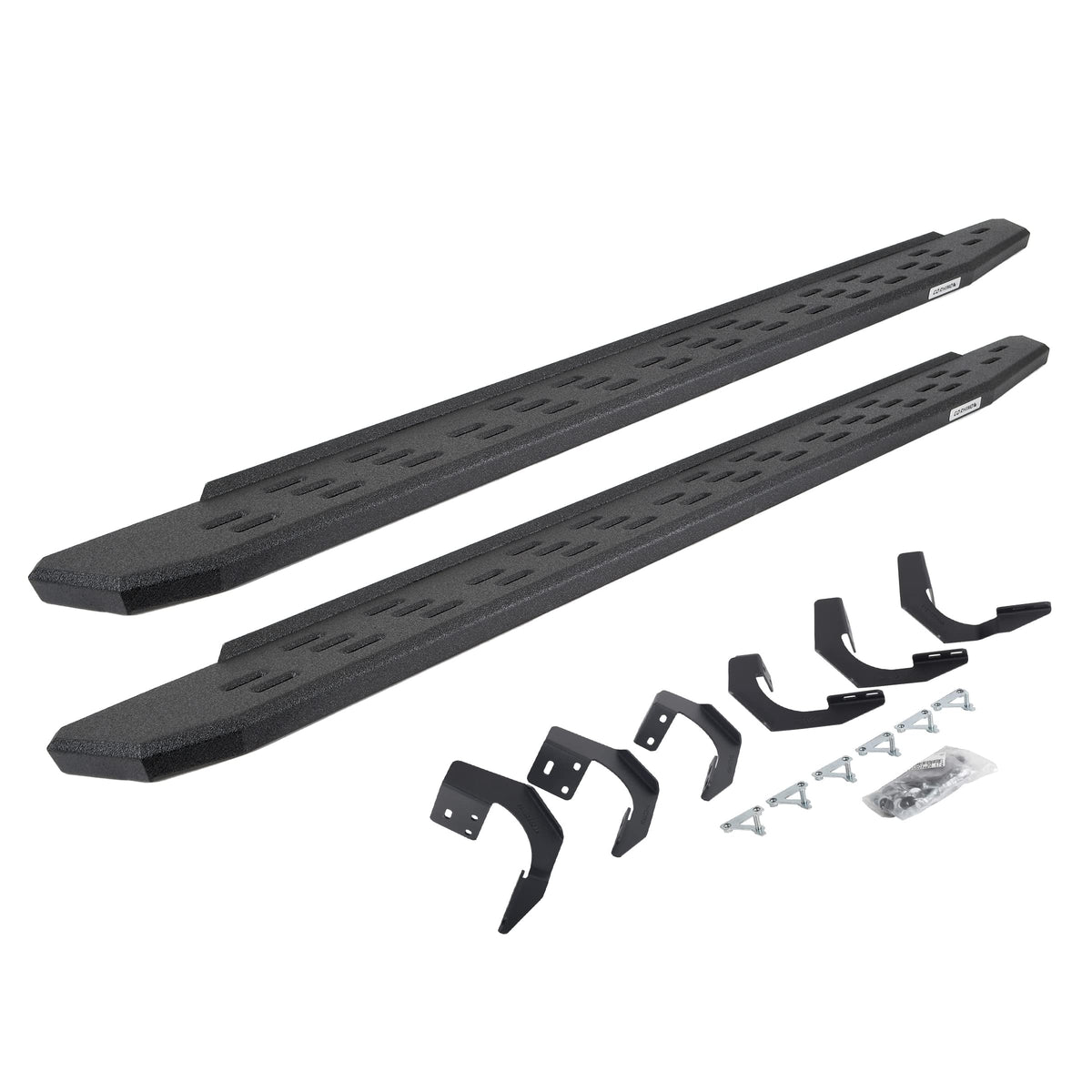 GO RHINO 69629980T Go Rhino RB30 Running Boards & Brackets | Galvanized Steel, Protective Bedliner Coating | 69629980T | Fits 2015-2018 Ram 1500 Quad Cab Pickup; 2019-2023 Ram 1500 Classic Quad Cab Pickup