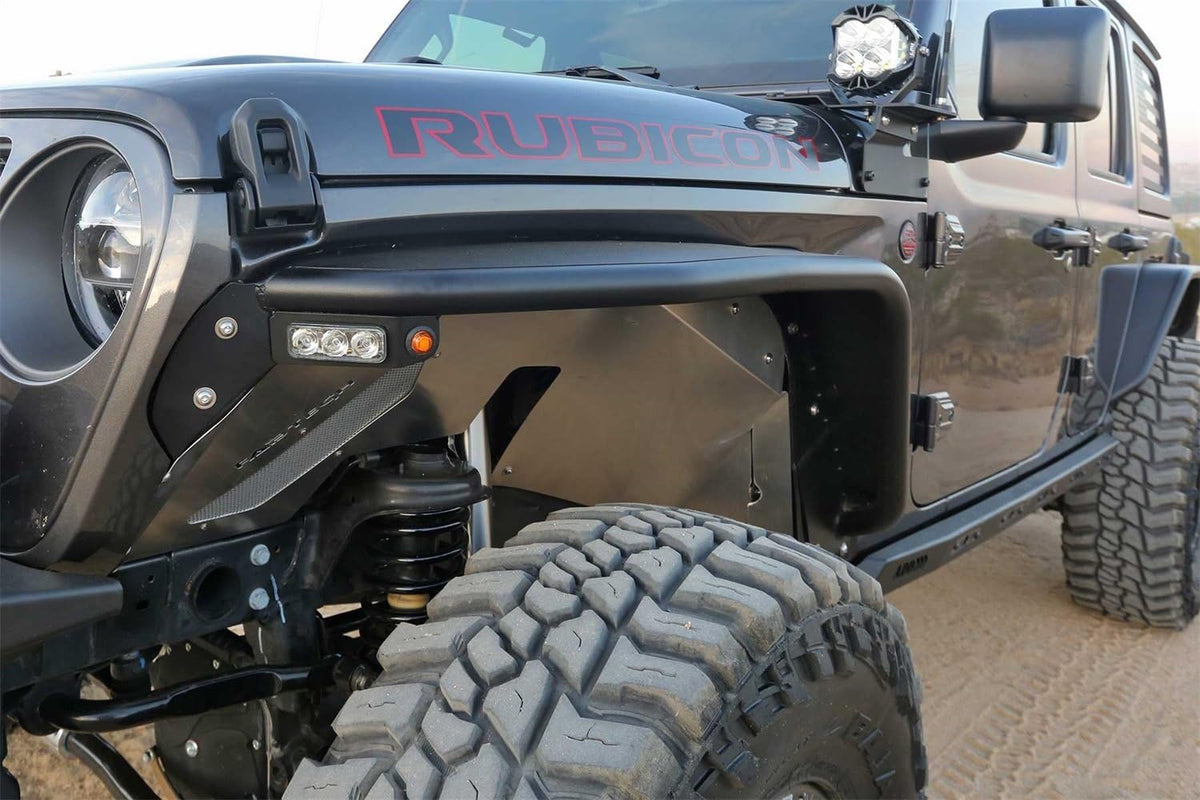 FABTECH FTS24212 Fabtech FTS24212 JEEP JL TUBE FENDERS FRONT STEEL
