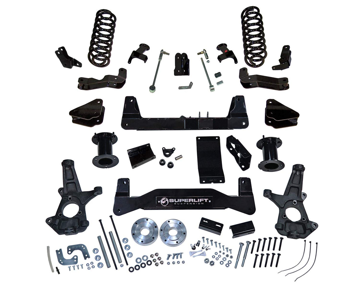 SUPERLIFT 3510 RealTruck SUPERLIFT SUSPENSION | 3510 | Front Component Box | One Box of Multi Box Kit | Fits 2007-2018 GM 1500 PU / Tahoe / Yukon 4WD w/ OE Cast Steel, Aluminum or Stamped Steel control arms