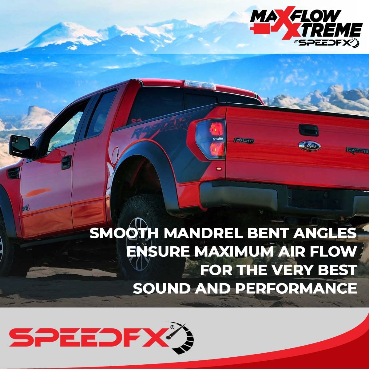 SPEEDFX 50300 MaxFlow Xtreme Cat Back Performance Exhaust System Ford F150 2009-2014