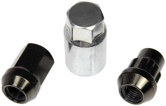Dorman 713-675Z Hyper Black Acorn Wheel Nut Lock Set