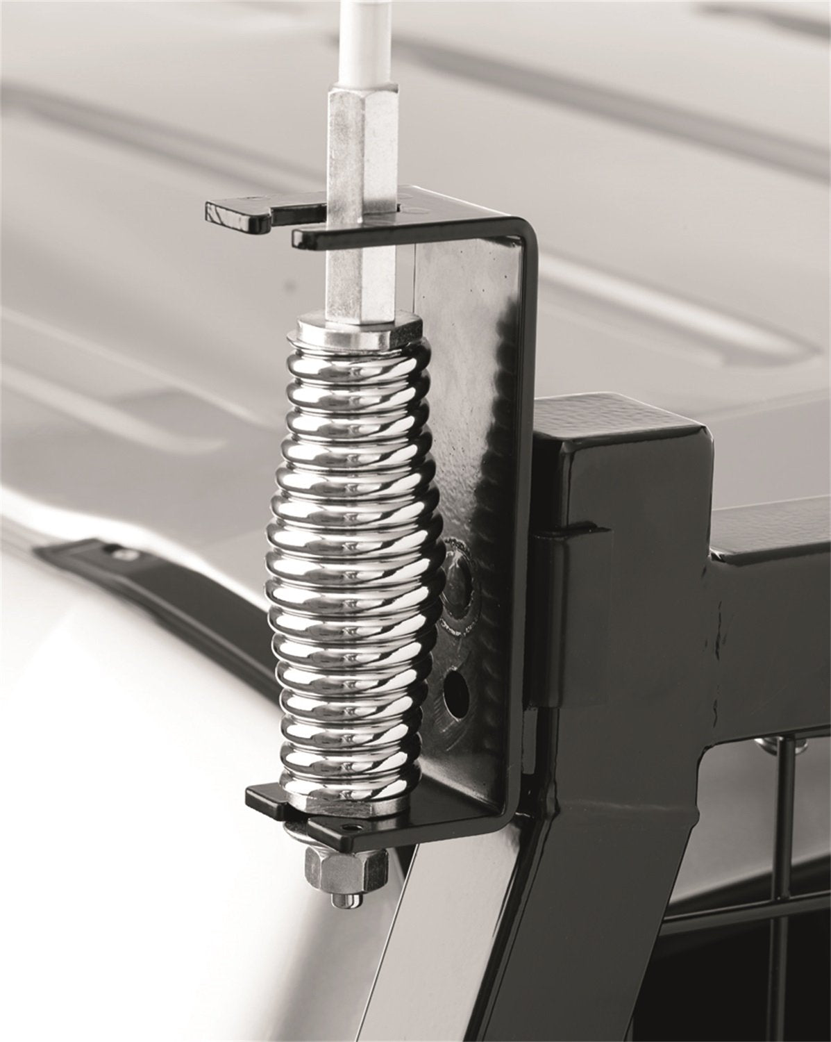 BACKRACK 41008 BACKRACK RealTruck Mining Whip Holder | Black, No Drill | 41008 | Universal w Frame's