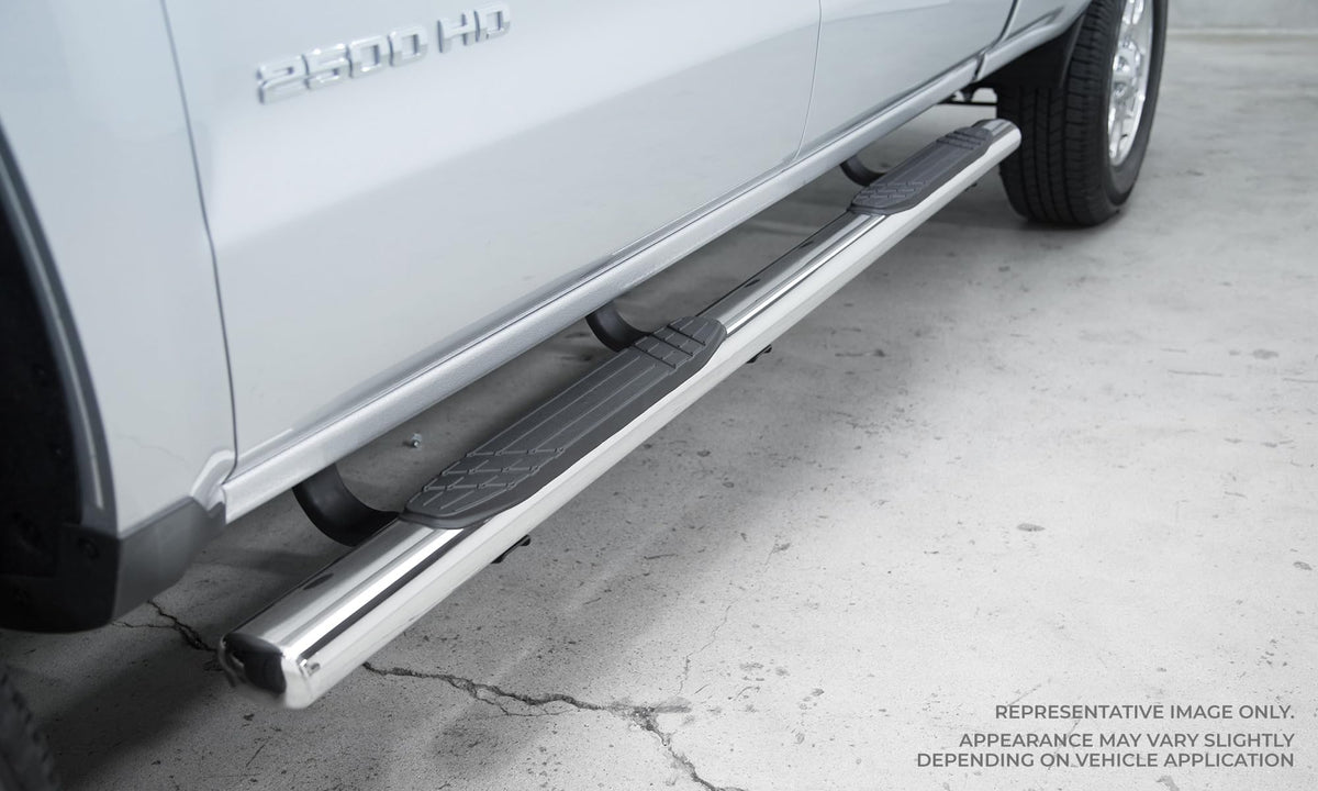 Big Country Truck Accessories 104205806 Big Country Truck Accessories 104205806 4 in. Fusion Side Bars Kit 80 in. Long Incl. Brackets Polished Stainless Steel