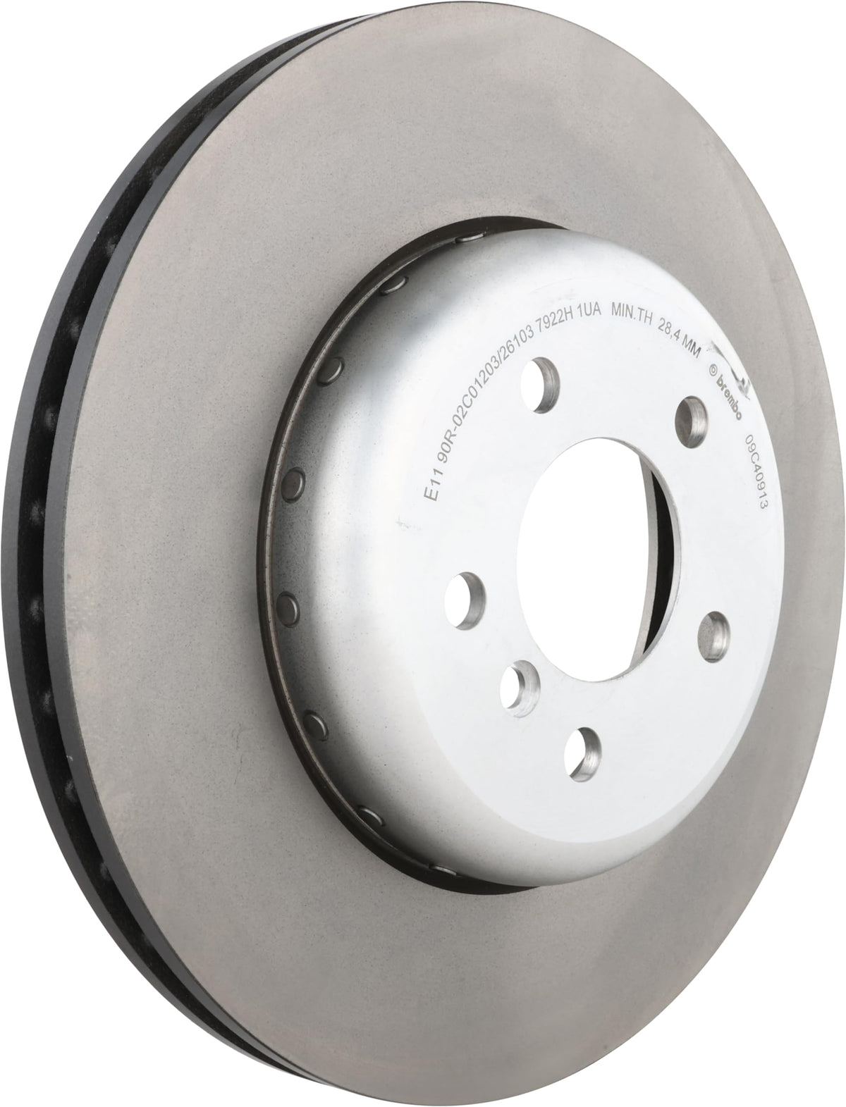 BREMBO 09C40913C02 Brembo 09.C409.13 Composite two piece UV Coated vented Front Brake Rotor BMW/BMW (BRILLIANCE) OE# 34116775277