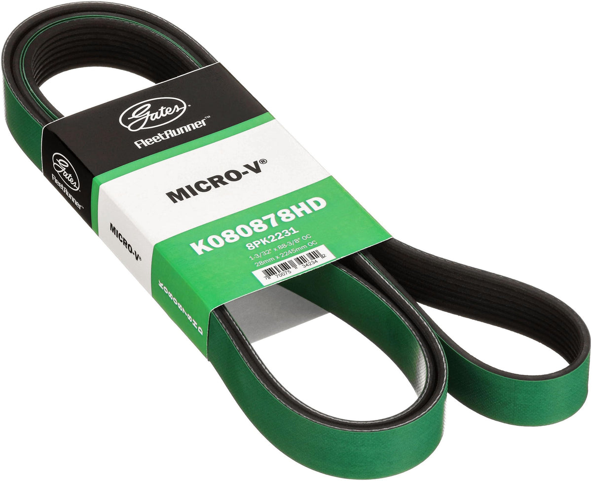 Gates K080878HD FleetRunner Heavy-Duty Micro-V Serpentine Drive