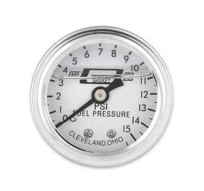 MR GASKET 1563 Mr. Gasket 1563 Liquid Filled Fuel Pressure Gauge 1.500 in.