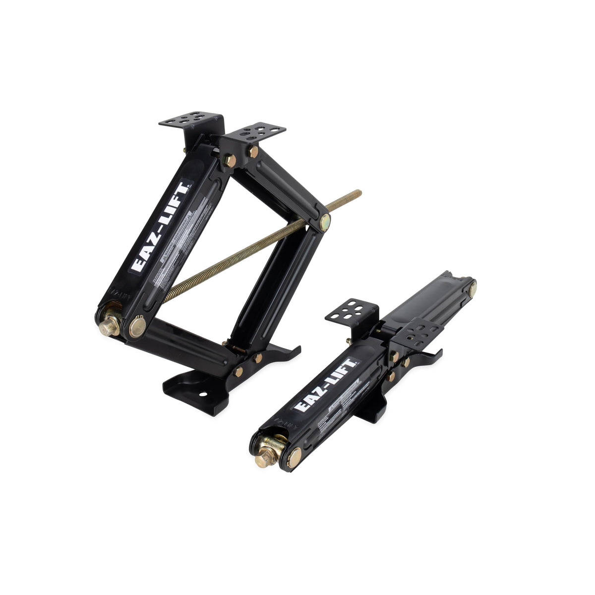CAMCO 48830 Camco EAZ-Lift 24-inch Stabilizing RV Scissor Jacks - Features a 7,500 lb Load Capacity - Heavy-Duty Steel Construction - Set of 2 (48830)