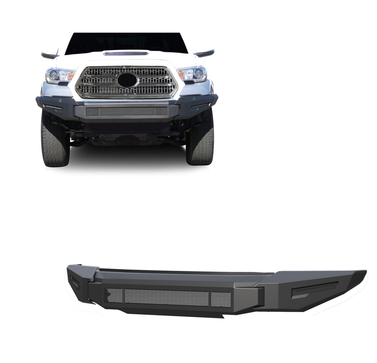 Black Horse Off Road AFB-TA21-BU Black Horse Off Road Armour II HD Modular Front Bumper-Bumper-AFB-TA21-BU