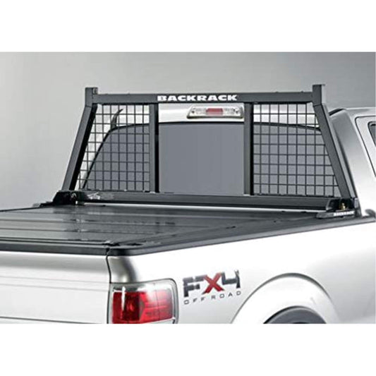 BACKRACK 148SM RealTruck BACKRACK Half Safety Rack Frame Only | Black, No Drill | 148SM | 2001-2025 Chevrolet/GMC Silverado/Sierra 2500/3500HD; 2017-2025 Dodge RAM 1500/2500/3500; 2004-2025 Nissan Titan & Others