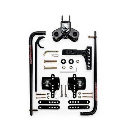 CAMCO 48771 Camco Eaz-Lift ReCurve R3 600lb Camper/RV Weight Distribution Hitch - Features Adjustable Sway Control & Includes 2" Hitch Ball w/8,000lb Max Rating - 800lb Max Tongue Weight Rating (48771)