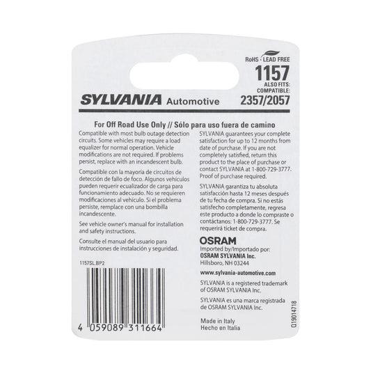 SYLVANIA 31064 SYLVANIA 1157 LED White Automotive Mini Bulb, 2 Bulbs