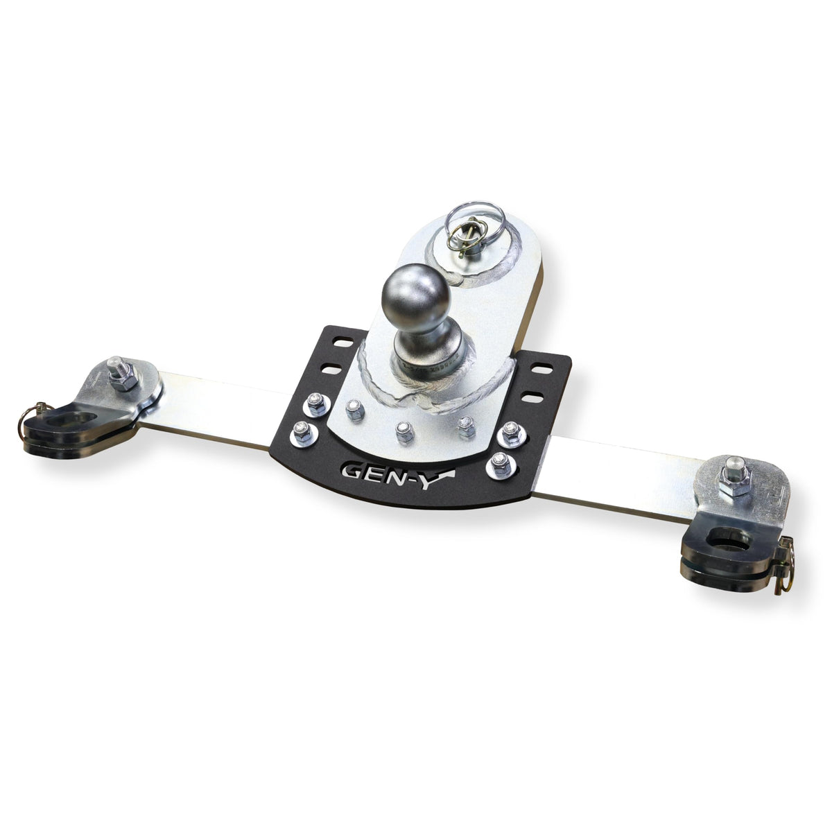 GEN-Y HITCH GH-21017 GEN-Y Hitch GoosePuck GEN II Main Assembly - 5" Offset - 25K Overall Towing - with Safety Chain Anchors Incorporated - Compatible with GM 2020 to Current Short and Long Bed Trucks