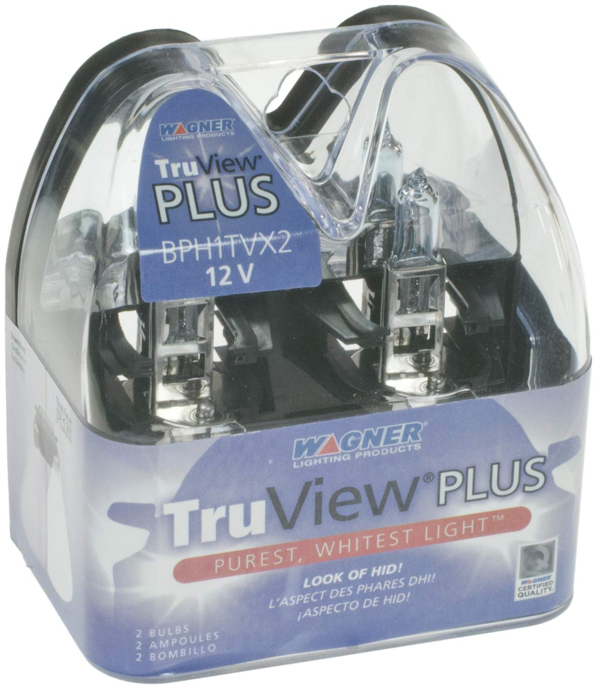 WAGNER BPH1TVX2 Wagner TruView PLUS BPH1TVX2 Multi-Purpose Light Bulb Card of 2