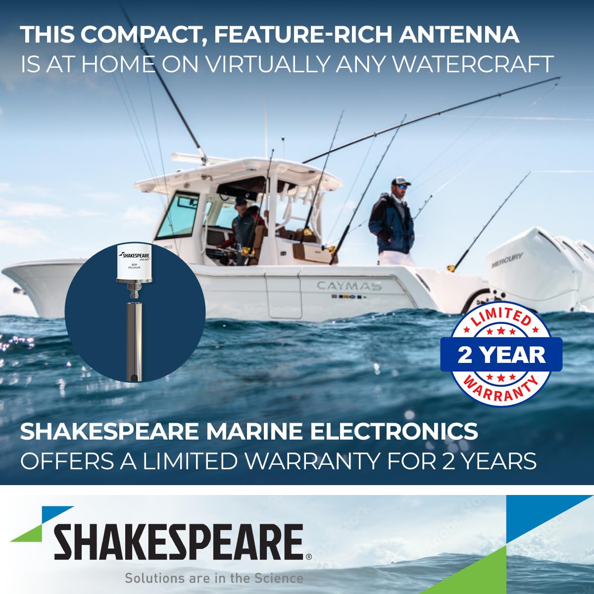 SHAKESPEARE 5239 Shakespeare Cellular/Wi-Fi World Band Galaxy Antenna