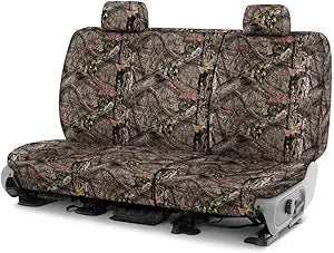 Covercraft Mossy Oak Carhartt SeatSaver Custom Seat Covers — Fits 2014-19 Chevrolet Silverado/GMC Sierra 1500, 2015-24 Silverado/Sierra 2500/3500 — 2nd Row Crew Cab, 60/40 Bench Seat, Break-Up Country