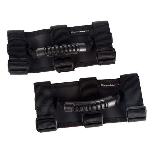 RUGGED RIDGE 13505.04 Rugged Ridge 13505.04 Ultimate Grab Handle Kit, Black; 55-Current Jeep CJ/Wrangler / 20-Current Gladiator