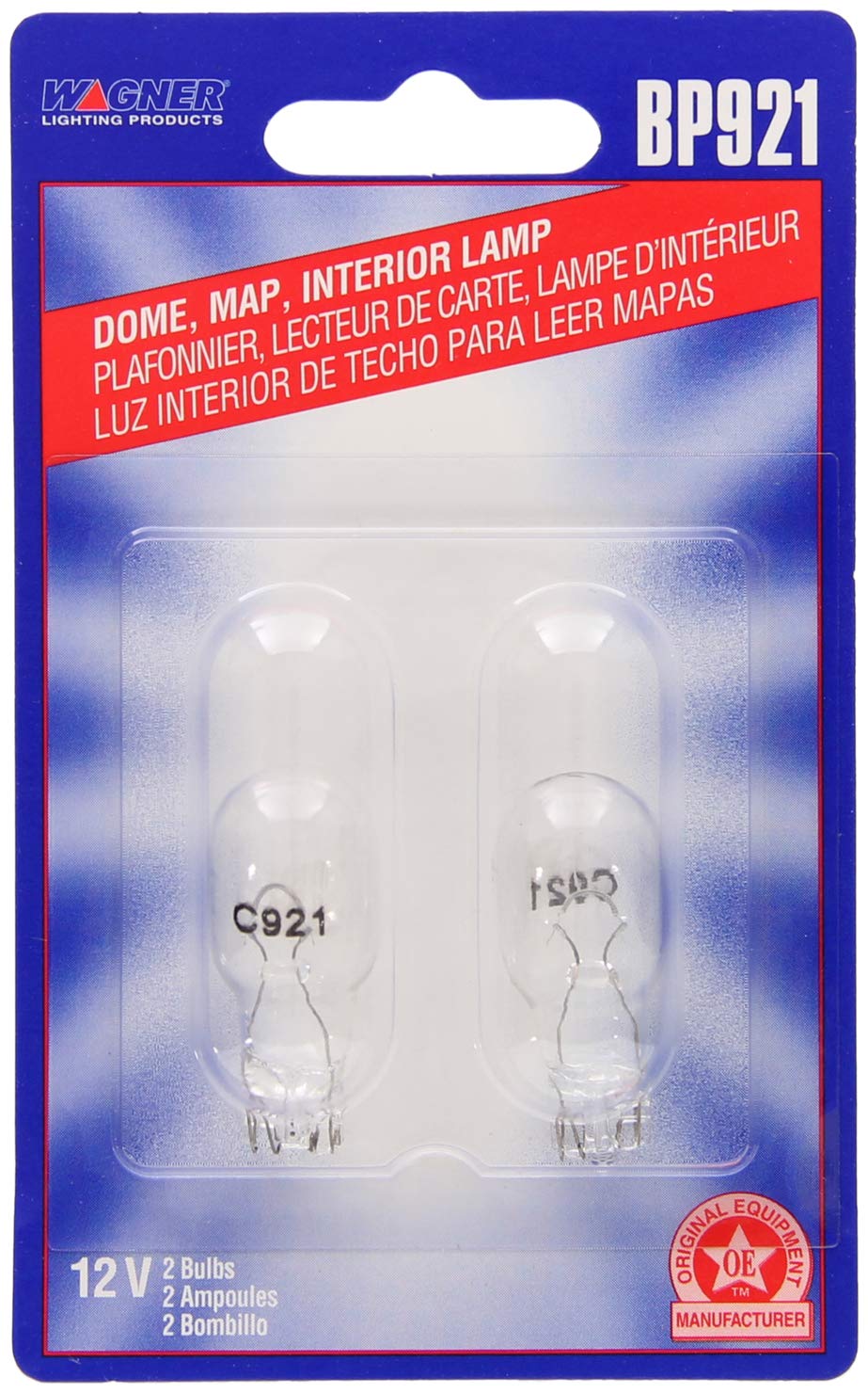 WAGNER BP921 Wagner Lighting BP921 Standard Multi-Purpose Light Bulb Card of 2
