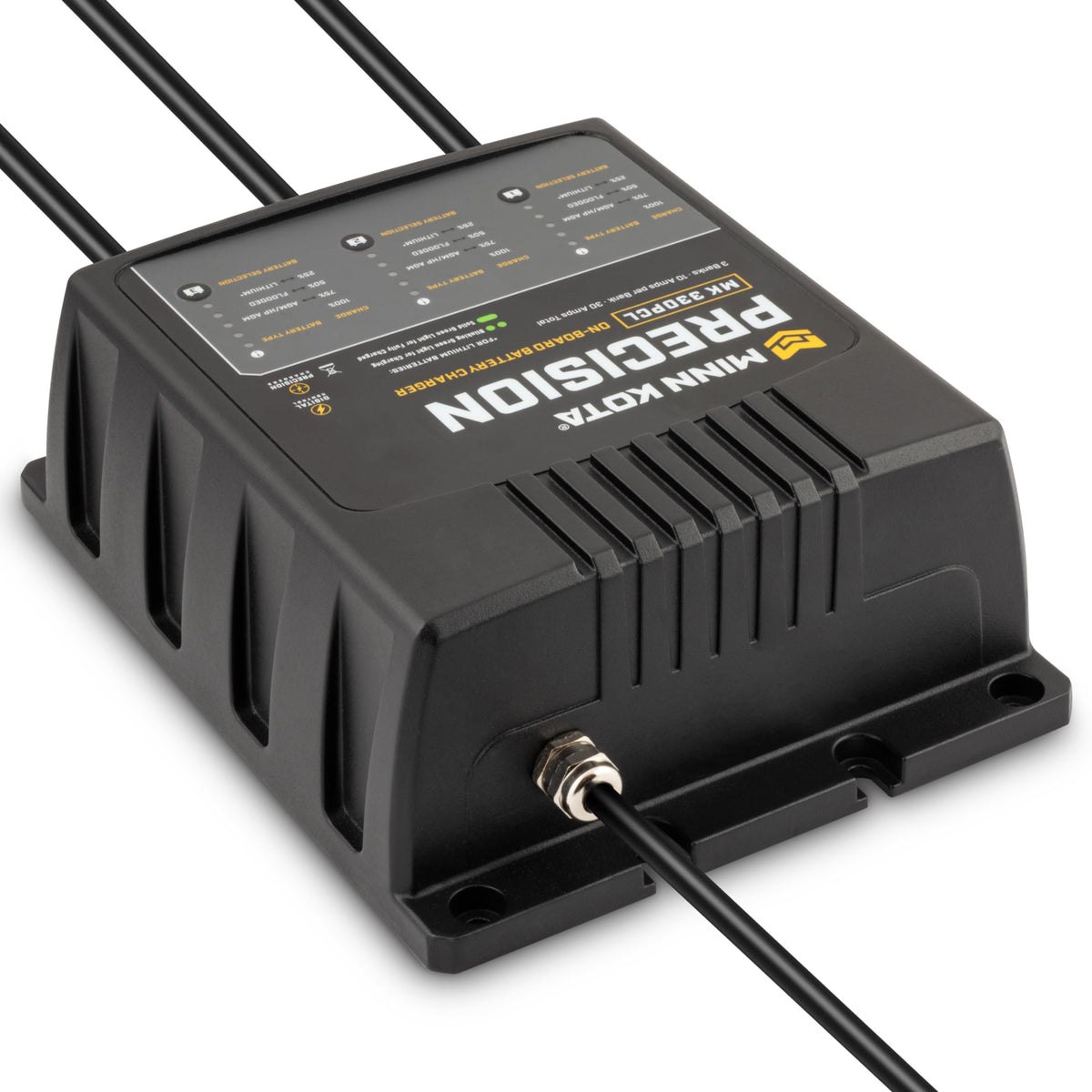 MINN KOTA 1833301 Minn Kota Precision MK-330PCL On-Board Marine Battery Charger – 3 Banks, 10 Amps Each