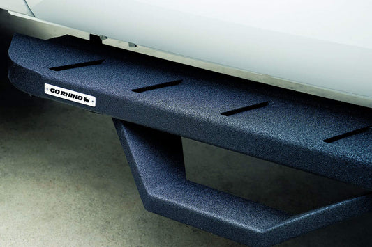 GO RHINO 6345168720PC Go Rhino RB10 Running Board, Brackets, 1 Pair Drop Steps | Galvanized Steel, Textured Black | 6345168720PC | Fits 2020-2024 Jeep Gladiator JT, 4-Door