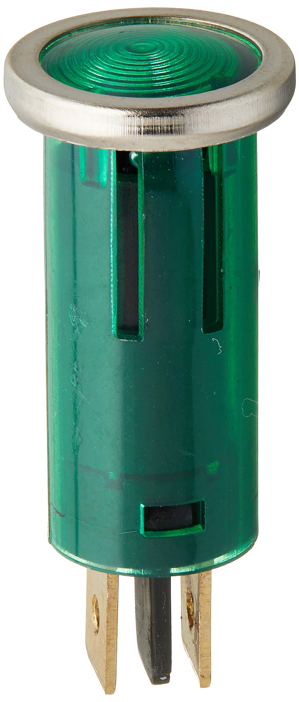 WIRTHCO 20542 Battery Doctor 12 Volt Indicator Light, Green Lens, Chrome Bezel, 1/2 Inch Round Panel Mount, WirthCo (20542)