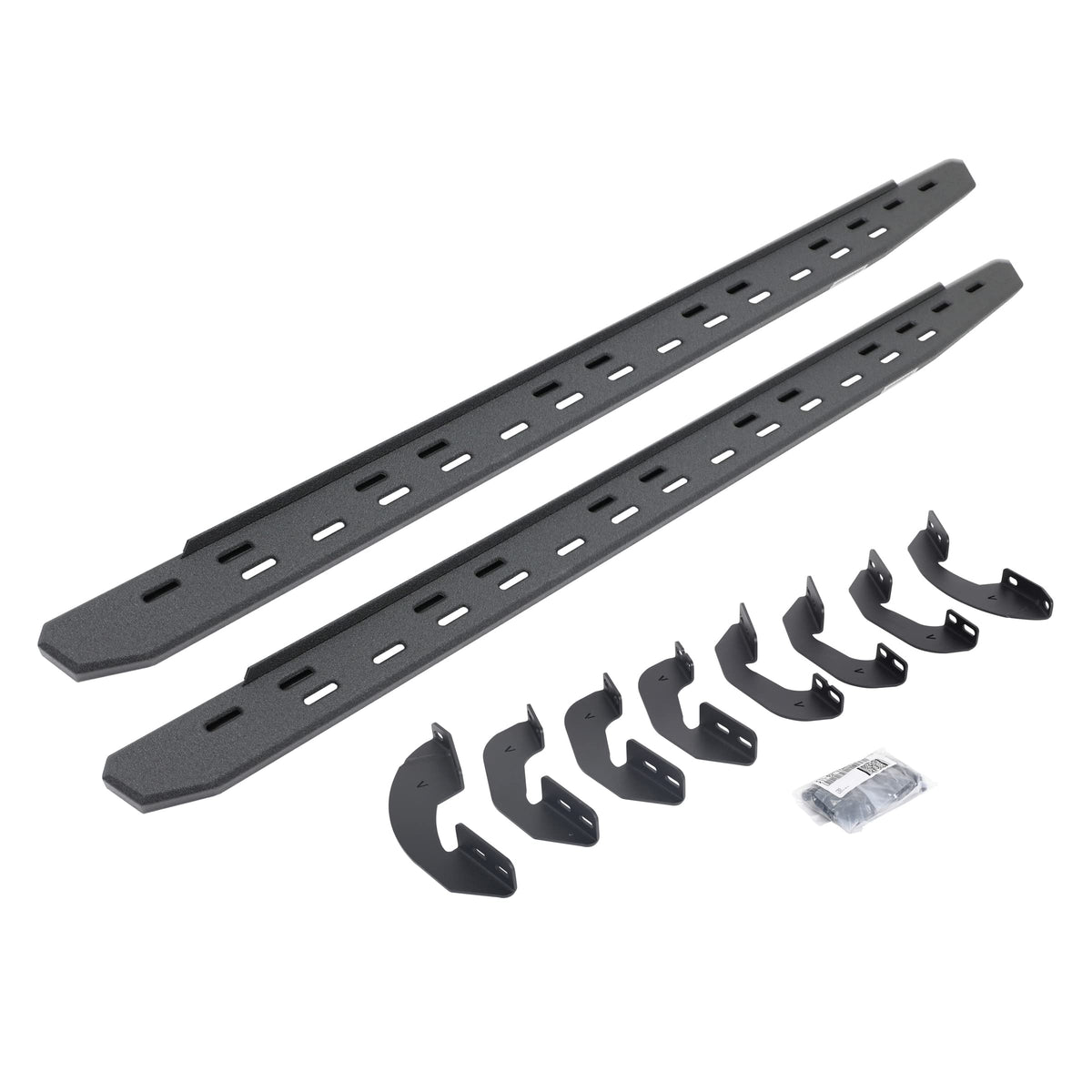 GO RHINO 69641580ST Go Rhino RB30 Slim Running Boards & Brackets – Galvanized Steel, Protective Bedliner Coating – 69641580ST – Fits 2007-2021 Toyota Tundra Double Cab Pickup