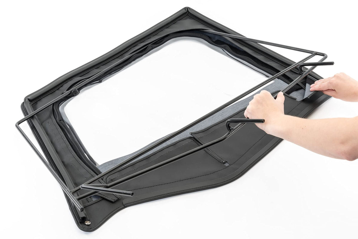 MASTERTOP 15422101 MasterTop 15422101 Soft Top UPPR DR FRMES PR 87-95 WRGLR