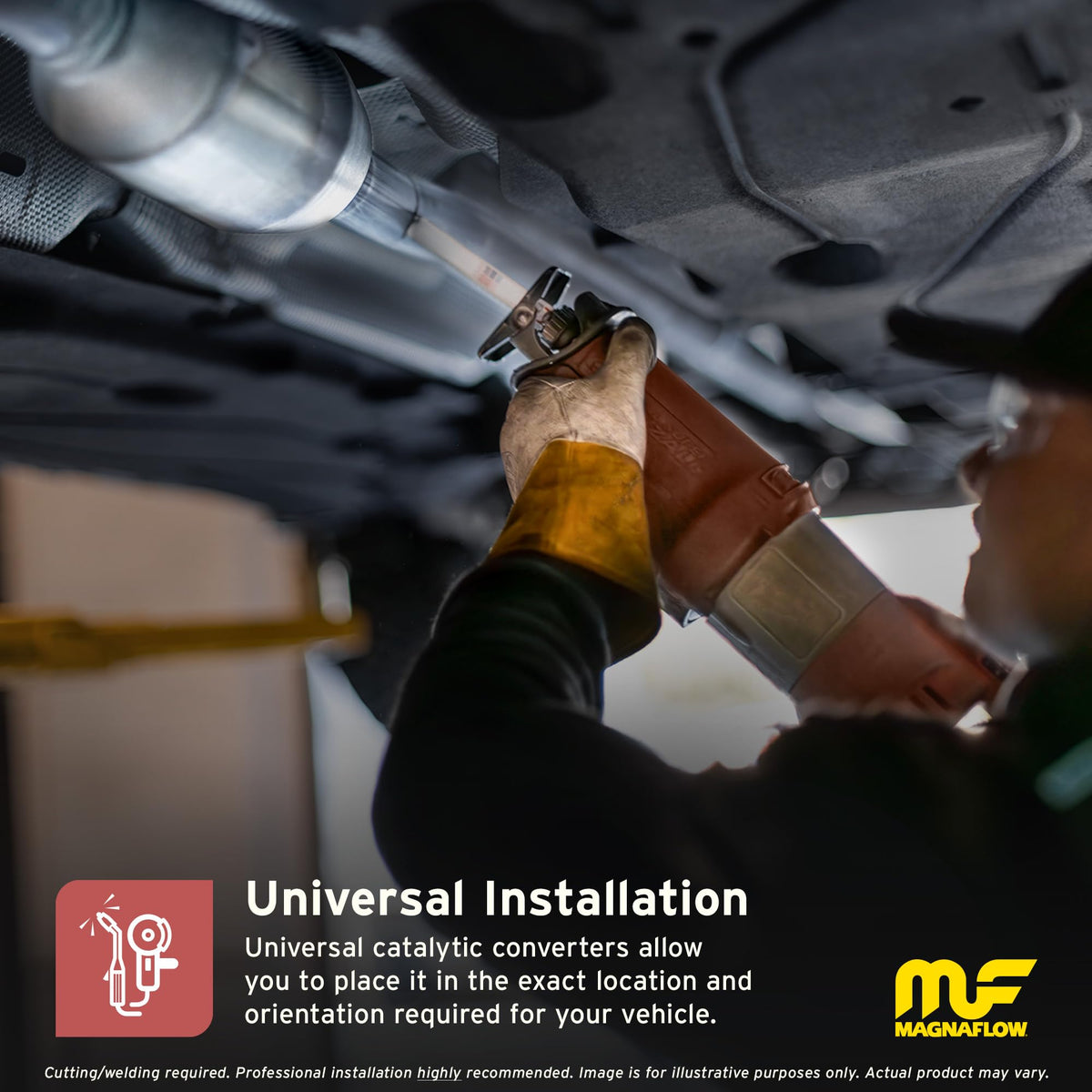 MAGNAFLOW 447206 MagnaFlow Universal Catalytic Converter 447206 (CARB Compliant)