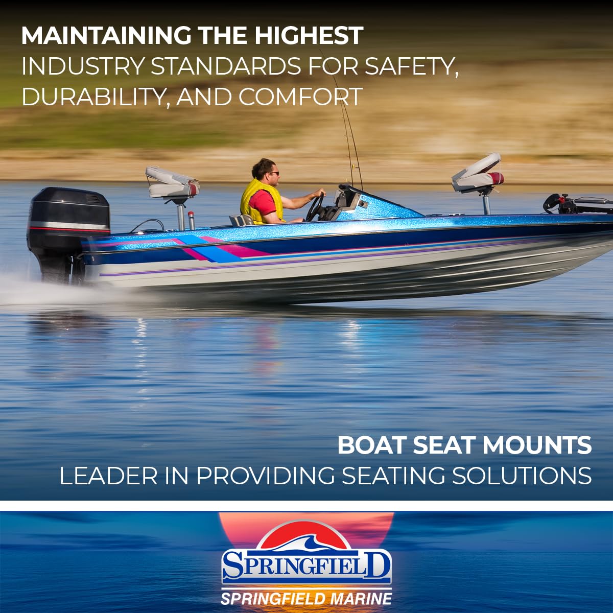 SPRINGFIELD 1041634-1 Springfield 1041634-1 Fish Pro 1 Charcoal/Grey Seat