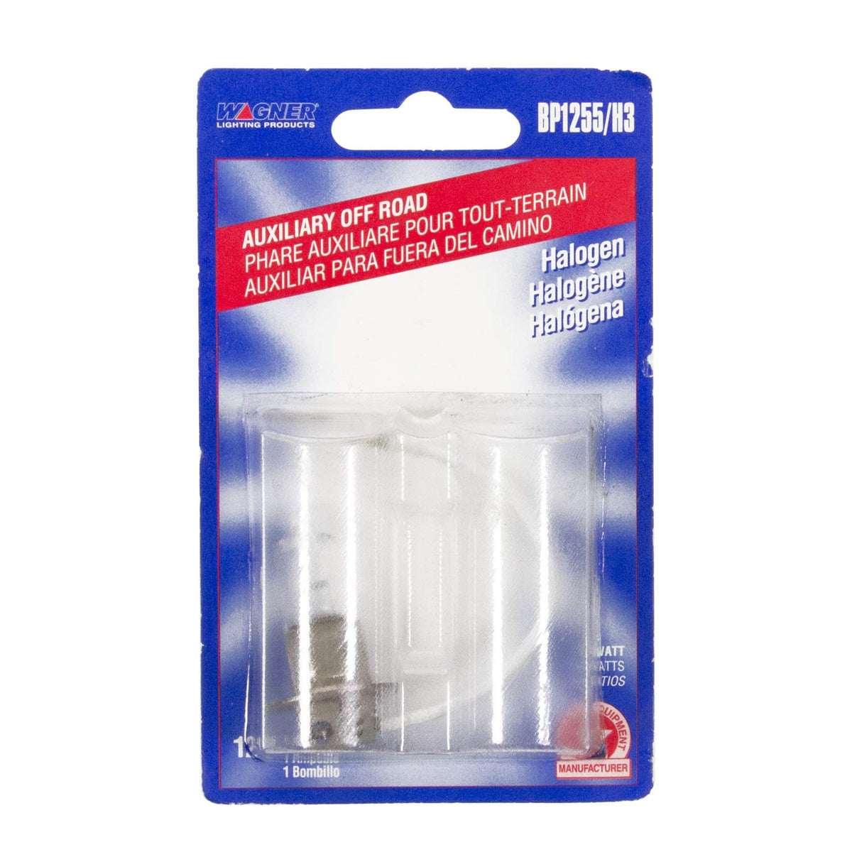 WAGNER BP1255/H3 Wagner Lighting BP1255/H3 Multi-Purpose Light Bulb Card of 1