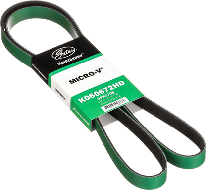 Gates K060672HD FleetRunner Micro-V Serpentine Drive Belt