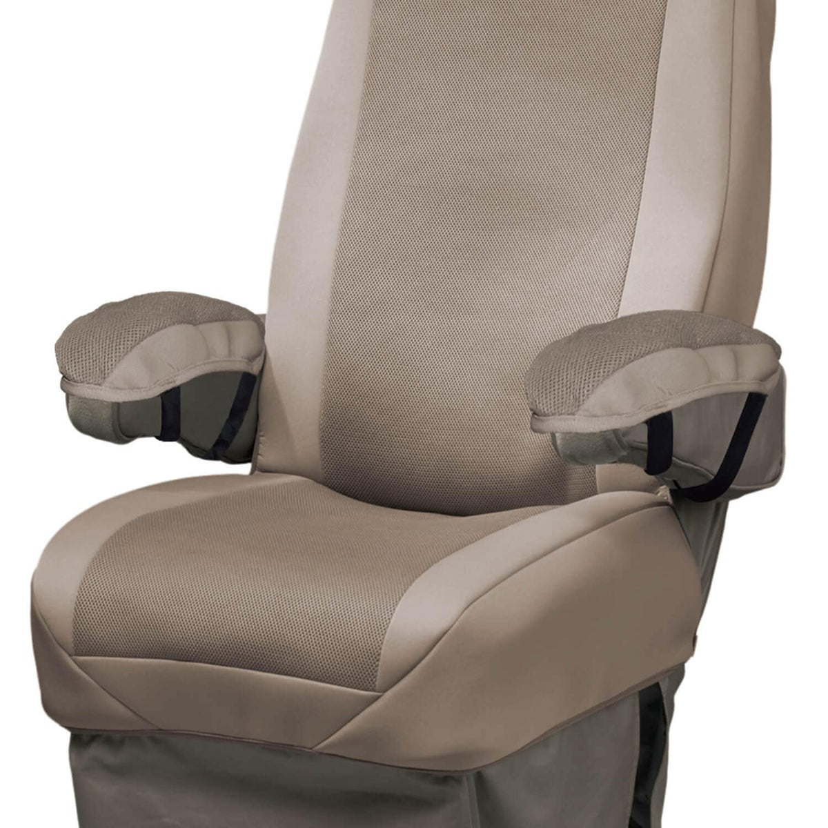 COVERCRAFT SVR1001TN Covercraft Seat Glove Universal Seat Cover for RVs and Vans, Single Bucket Seat (Tan/Tan)