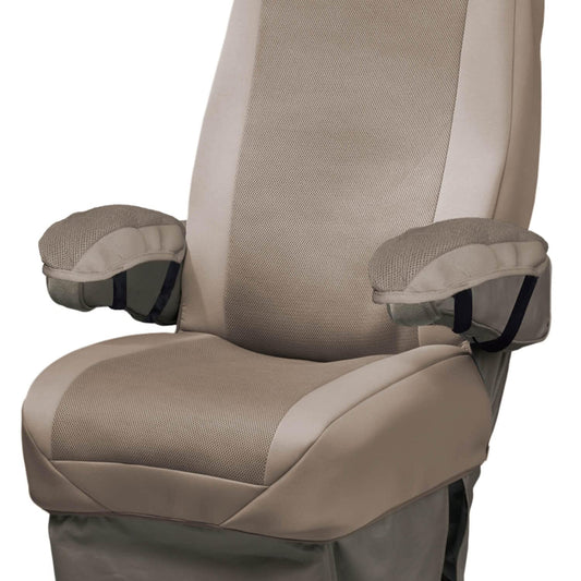 COVERCRAFT SVR1001TN Covercraft Seat Glove Universal Seat Cover for RVs and Vans, Single Bucket Seat (Tan/Tan)