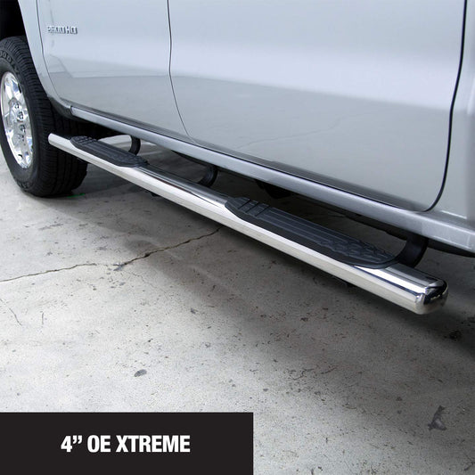 GO RHINO 640087PS Go Rhino 640087PS 4" OE Xtreme Side Steps - Boards ONLY for 99-24 Ram, GMC, Ford, Nissan, Toyota, Jeep, Chevrolet, Dodge