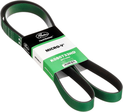 Gates K080733HD FleetRunner Micro-V Serpentine Drive Belt